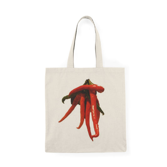 Chili Pepper/Sunflower Tote Bag 100% Organic Cotton