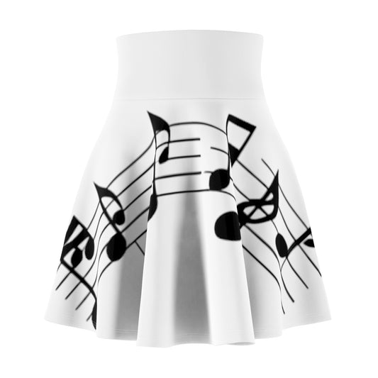 Women's Skater Skirt Music Notes (AOP)